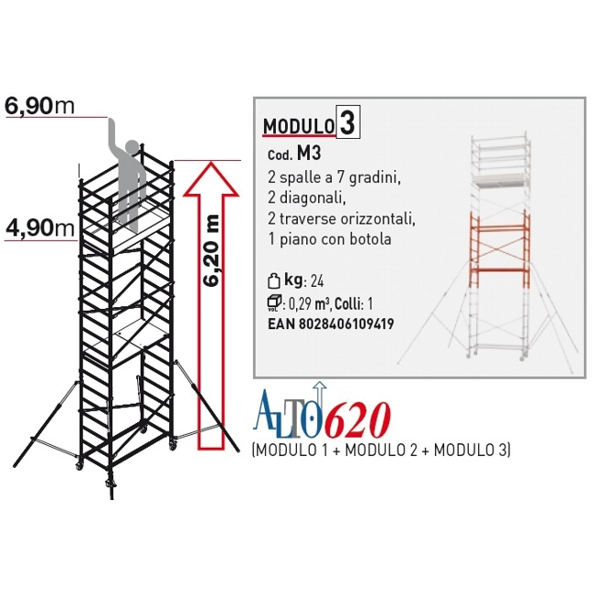 Vendita online Modulo 3 per trabattello Alto